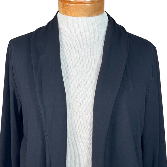 J. Jill Wearever Collection Black Open Front Cardigan Size XS Fits Small Too - Picture 2 of 9